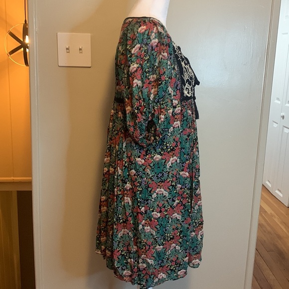 Anthropologie Floreat Ottava Floral Embroidered Peasant Dress Size Small - Picture 7 of 10